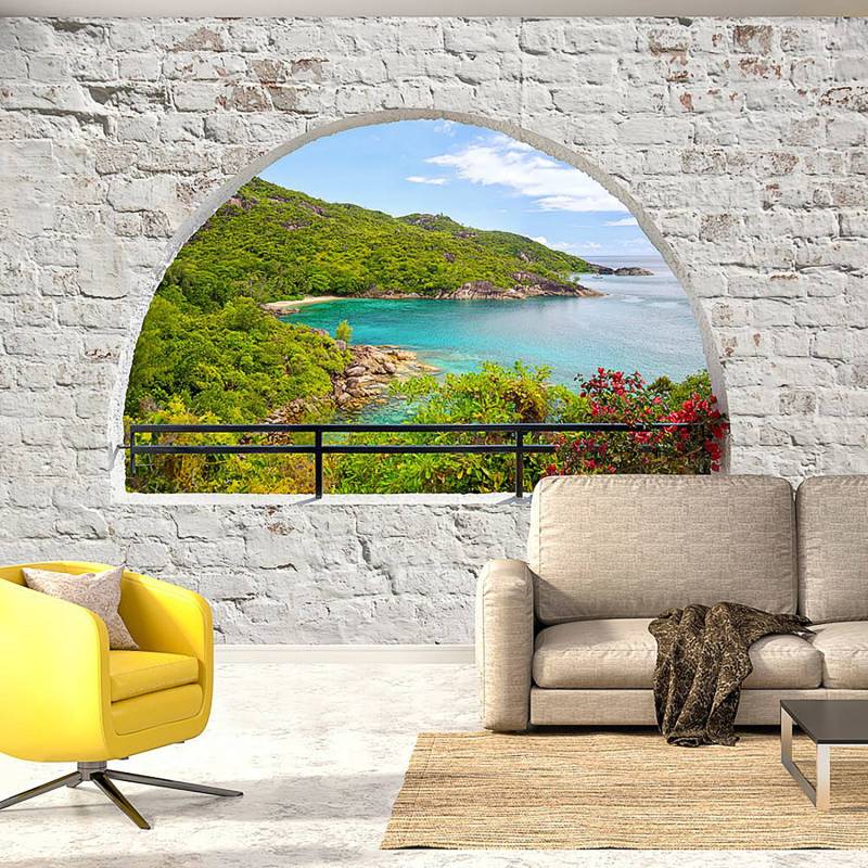 Artgeist Vliestapete Emerald Island Premium Vlies Mehrfarbig Rechteckig 400x280 cm (BxH) von Artgeist