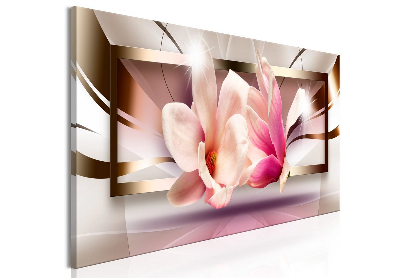 Artgeist Wandbild Flowers outside the Frame (1 Part) Narrow von Artgeist