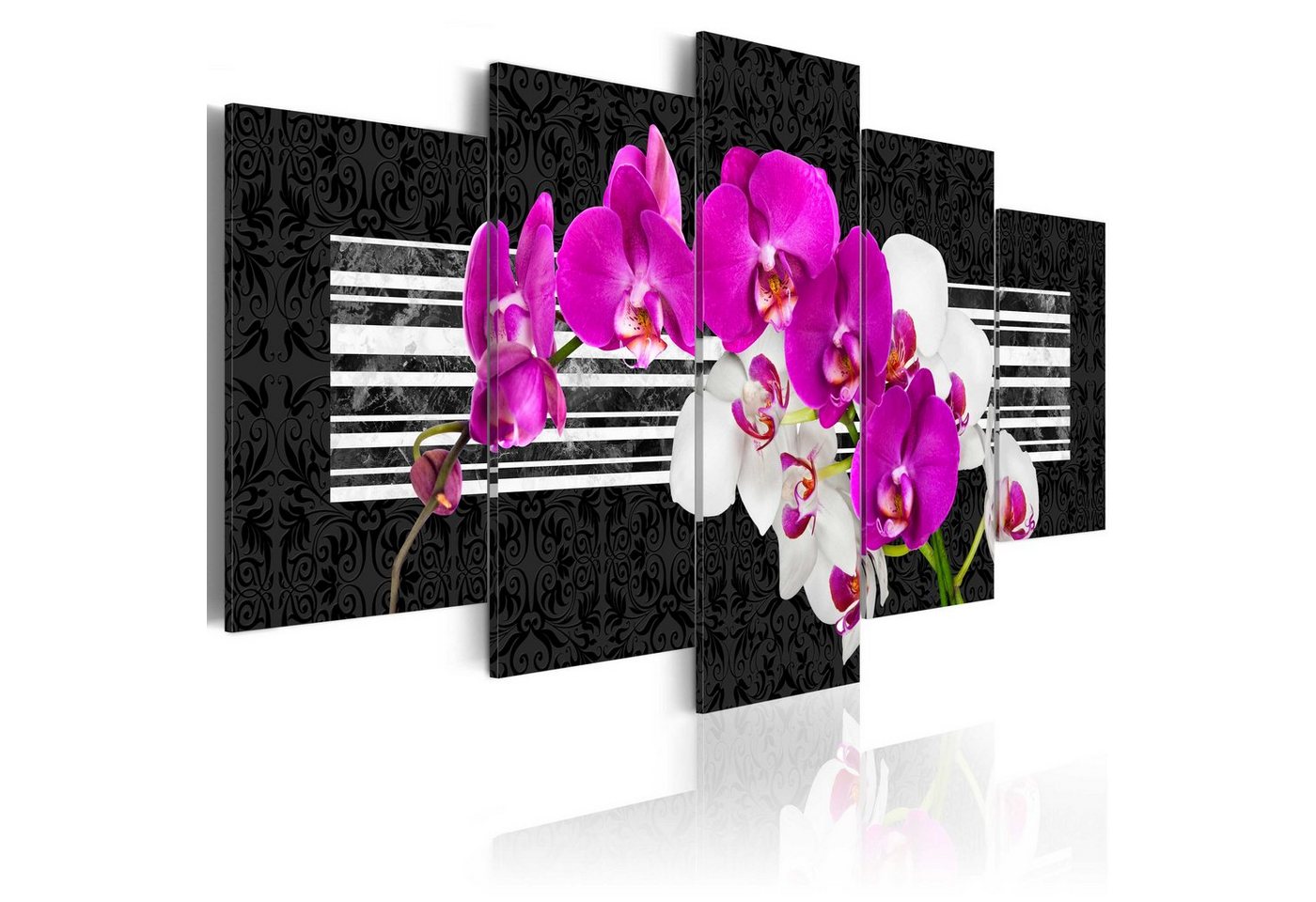 Artgeist Wandbild Modest orchids von Artgeist