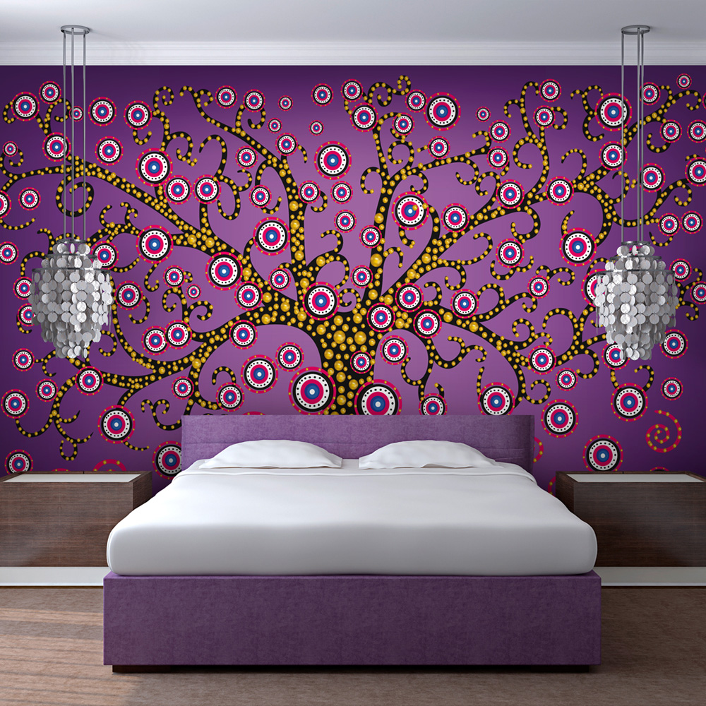 Fototapete - Abstrakt: Baum (violett) von Artgeist