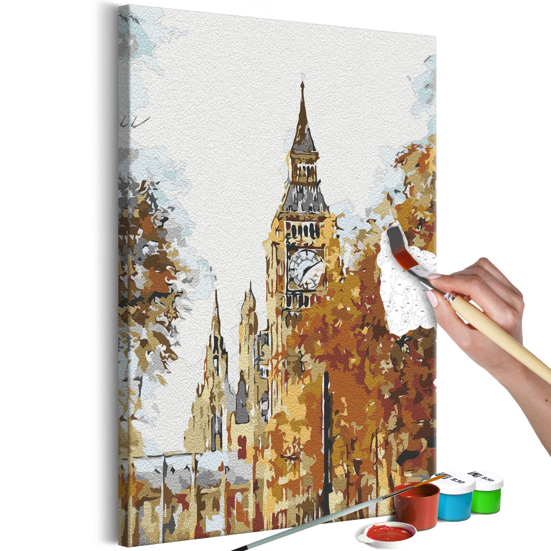 Malen nach Zahlen - Autumn in London von Artgeist