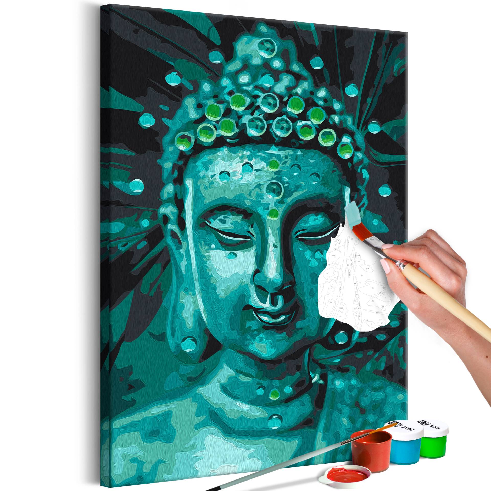 Malen nach Zahlen - Emerald Buddha von Artgeist