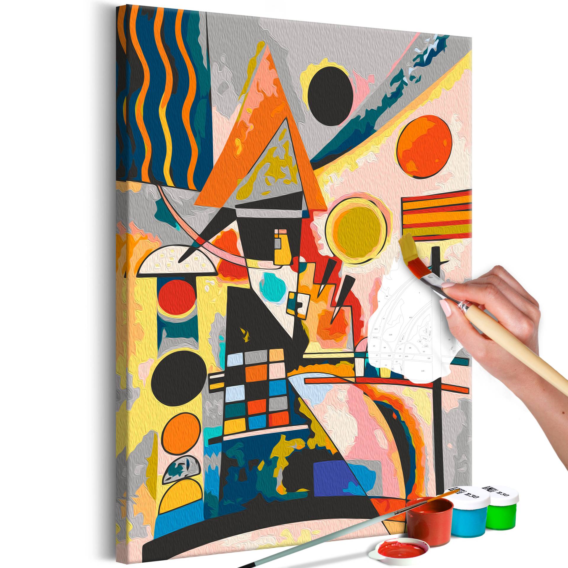 Malen nach Zahlen - Vasily Kandinsky: Swinging von Artgeist