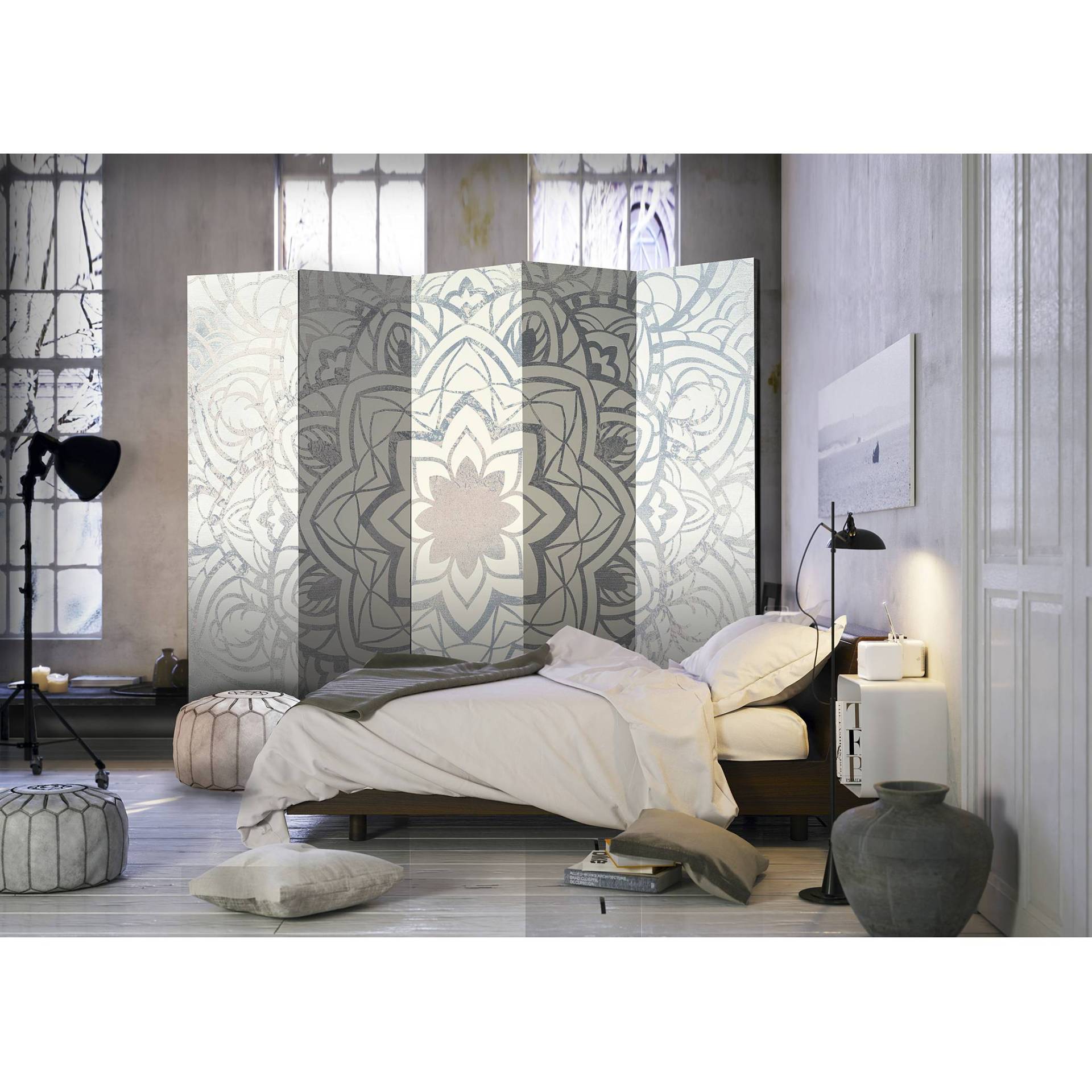 home24 Paravent Winter-Mandala Fleece Beige 225 x 172 x 3cm home24 Paravent Winter-Mandala Fleece Beige 225 x 172 x 3cm von home24