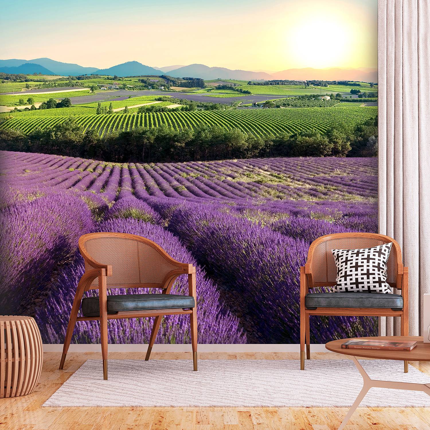 Vlies Fototapete Lavender Field von Artgeist
