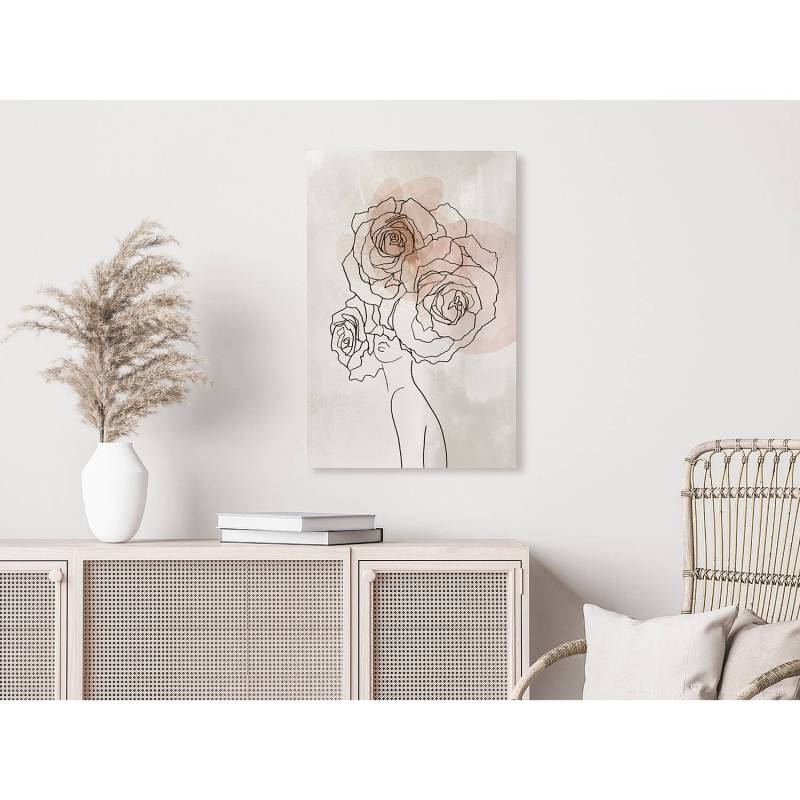 Wandbild Anna and Roses von Artgeist