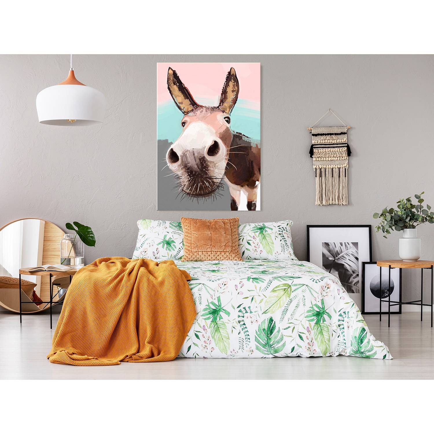 Wandbild Curious Donkey von Artgeist