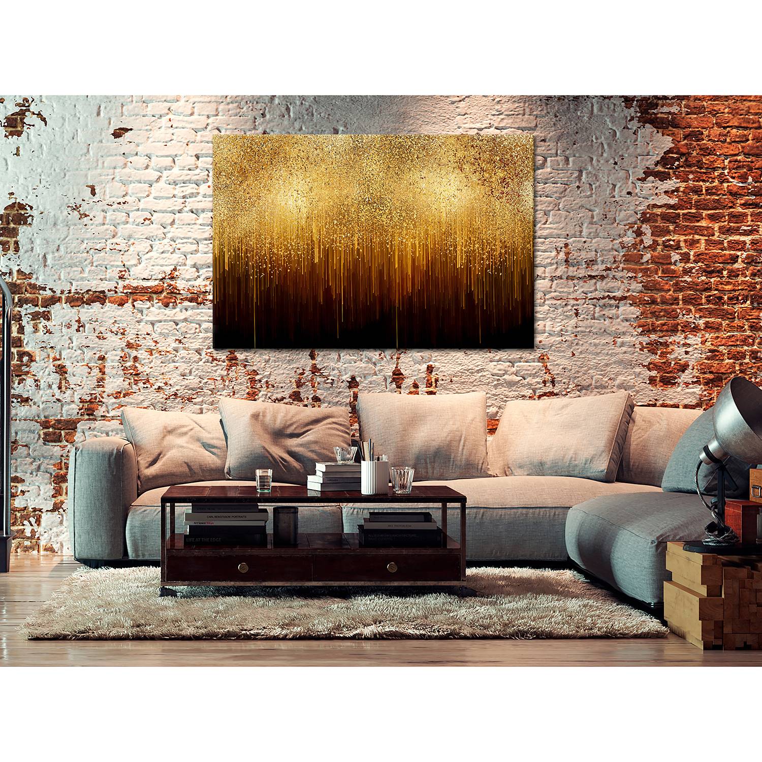 Wandbild Golden Expansion von Artgeist