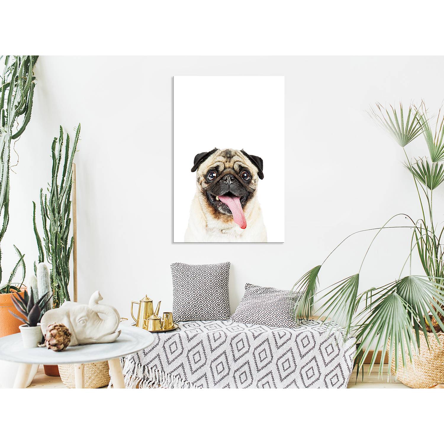 Wandbild Pug von Artgeist