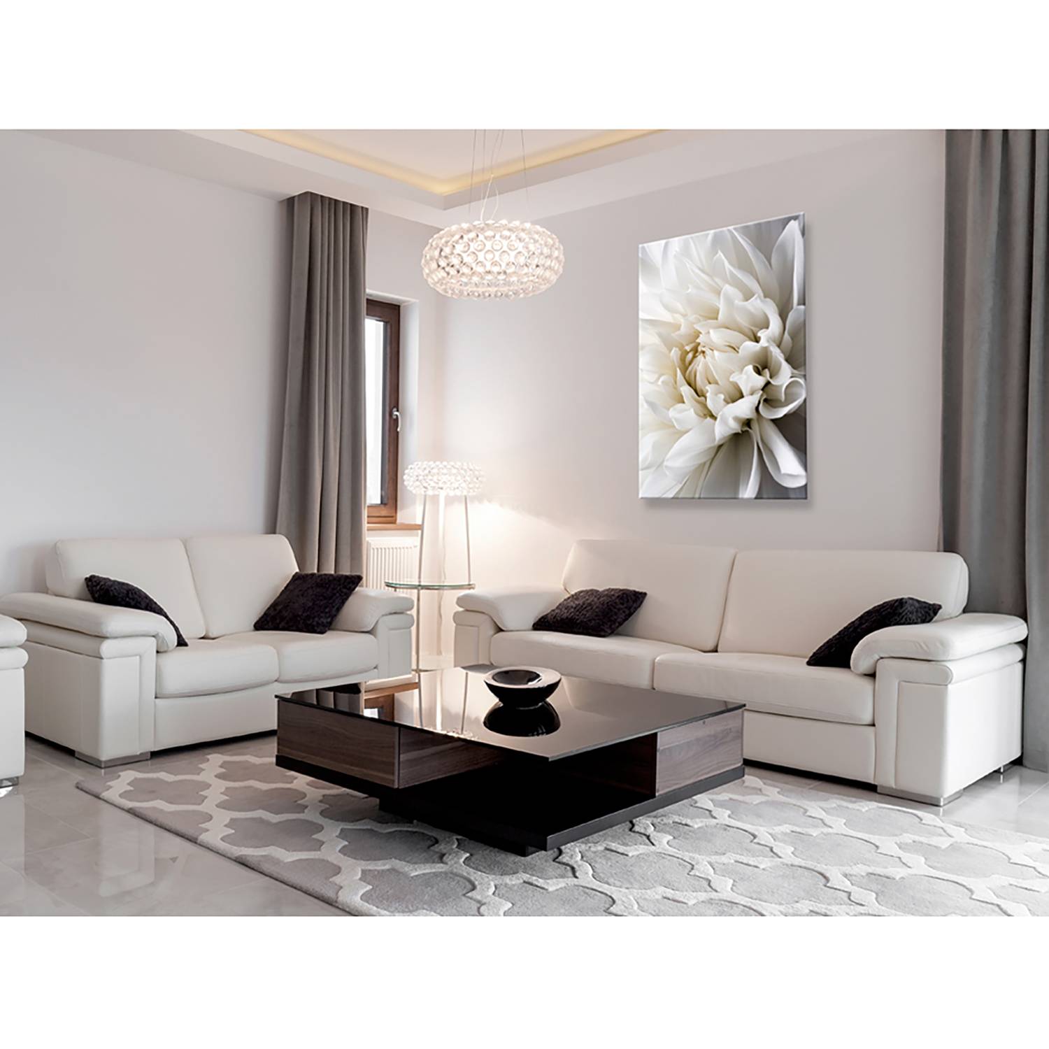 Wandbild White Dahlia von Artgeist