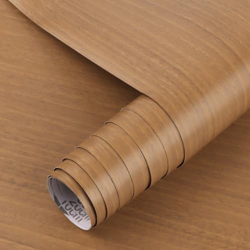 Arthome Abziehen und Aufkleben Klebefolie Selbstklebende Braun Holz Möbelfolie 42cmx2m Dekorative Vinyl Folie Für Arbeitsplatte Schränke Regal Leicht zu Reinigen Abnehmbare Wandverkleidung von Arthome WALL DECOR