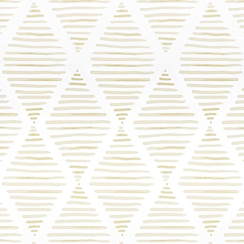 Arthome Beige Streifen Klebefolie Abziehen und Aufkleben Tapete Abnehmbare Moderne Vinyl Geometrische Folie für Haus Bad 44cmx3m Selbstklebende Möbelfolie Backsplash Papier von Arthome WALL DECOR