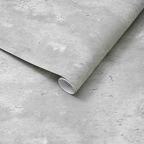 Arthome Klebefolie Möbel Grau Beton 40cmx3m Tapete, Abziehen und Aufkleben Selbstklebende Tapete Wasserdichte Beton Dekorative Vinyl Möbelfolie für Studios Büros Bars Fitnessstudios Restaurants von Arthome WALL DECOR