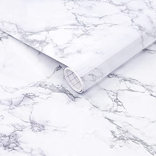 Arthome Marble Paper, Self Adhesive PVC Vinyl Flim Thicken Durable Waterproof Furniture Sticker Sticky Wrap for Kitchen Countertop Bathroom(30×254cm von Arthome WALL DECOR