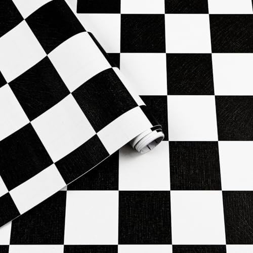 Arthome Schwarz Weiß Abziehen und Aufkleben Tapete,44cmx3m Mosaik kariert Klebefolie Modern Selbstklebende Wasserdicht Dekorative Vinyl Klebefolie für Schlafzimmer Arbeitsplatten Schrank Arthome Schwarz Weiß Abziehen und Aufkleben Tapete,44cmx3m Mosaik kariert Klebefolie Modern Selbstklebende Wasserdicht Dekorative Vinyl Klebefolie für Schlafzimmer Arbeitsplatten Schrank von Arthome WALL DECOR