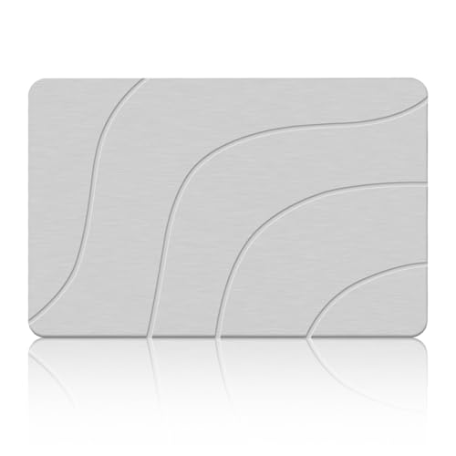 Arthome Stein Bad Matte Kieselgur Bad Matte 60x40cm Große rutschfeste Super Saugfähige Stein Dusche Matte für Bad Küche Kieselgur Instant Dry Bad Matte leicht zu reinigen Grau Arthome Stein Bad Matte Kieselgur Bad Matte 60x40cm Große rutschfeste Super Saugfähige Stein Dusche Matte für Bad Küche Kieselgur Instant Dry Bad Matte leicht zu reinigen Grau von Arthome WALL DECOR