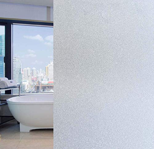 Arthome mattierte Fensterfolie Statisch haftendes Gla Fensteraufkleber Nicht klebend Anti-UV undurchsichtige Folie Vinyl Ideal für Wohnzimmer Bad Schlafzimmer Küche Büro 90x254cm von Arthome WALL DECOR