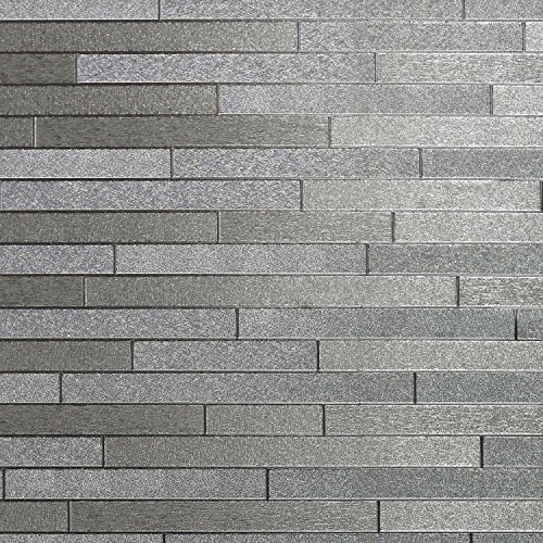 Arthouse 294600 Foil Slate Tapete Kollektion Illusions, Silber, 10.05 x 0.53 m von Arthouse