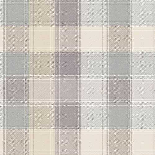 Arthouse Country Check Grey Wallpaper 901902 Tapete von Arthouse