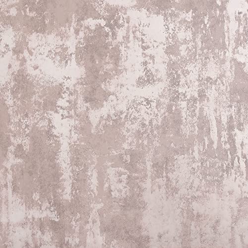 Arthouse Stone Texures 902107 Tapete Blush Pink & Roségold für Wohnräume & Feature Wände, Küche Schlafzimmer Flur Tapete 10,05 m x 0,53 m Rolle, metallische Highlights von Arthouse