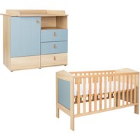 arthur berndt Babymöbel-Set "Babyzimmer-Set "Roofy" 2-teilig", (Spar-Set, 2 tlg., Babymöbel-Set "Roofy" Kinderbett und Wickelkommode) von Arthur Berndt