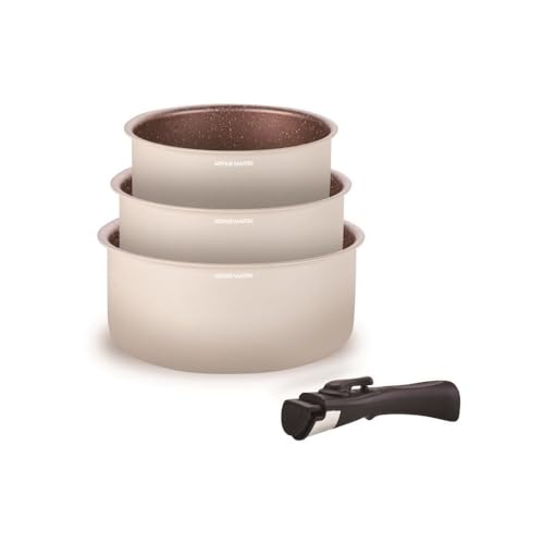 Arthur Martin AM2655 Kochgeschirr, für alle Herde, auch Induktionsherde, 3-teiliges Set, 16, 18, 20 cm + 1 abnehmbarer Griff Arthur Martin AM2655 Kochgeschirr, für alle Herde, auch Induktionsherde, 3-teiliges Set, 16, 18, 20 cm + 1 abnehmbarer Griff von Arthur Martin