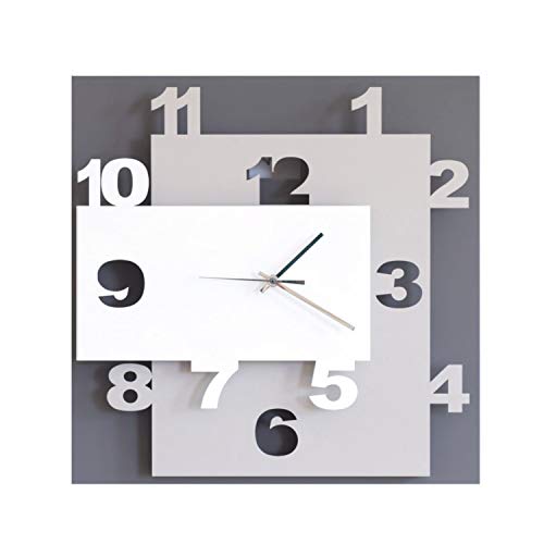 ARTI E MESTIERI or2869 C58 Wanduhr, Metall, Schlamm/Nougat/weiß, 40 x 8 x 40 cm ARTI E MESTIERI or2869 C58 Wanduhr, Metall, Schlamm/Nougat/weiß, 40 x 8 x 40 cm von Arti & Mestieri