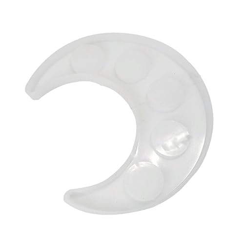 ARTIBETTER 1 Stück Mond-untersetzer-form Tablett Halbmond Kristall-epoxy-form Silikonform Selber Machen Mondförmige Mattenform Harzform Mondform Kieselgel Weiß von Artibetter