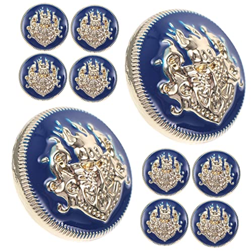 ARTIBETTER 10 Stück Metallknöpfe Kleidung Zierknöpfe zum Nähen sortiert Blazerknöpfe schwarz Tasten Befestigungsknopf Zierknöpfe aus Messing Button -Handwerk Legierung von Artibetter