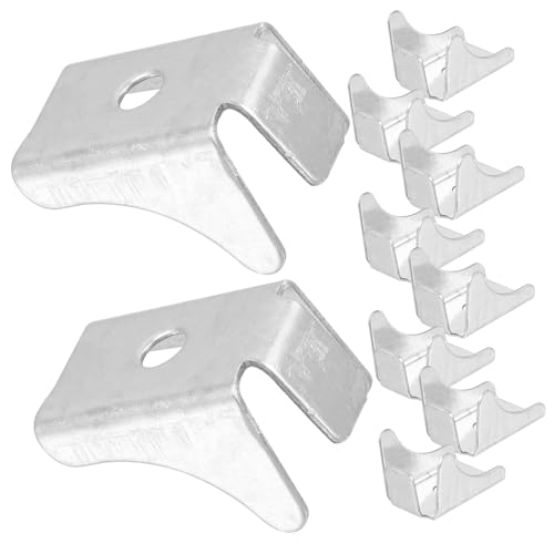 ARTIBETTER 10 Stück Schrank Regal Clips Robuste Metall Halterungen für Aktenschränke und Regalsysteme Einfache Installation und Langlebige Unterstützung für Regalbretter von Artibetter