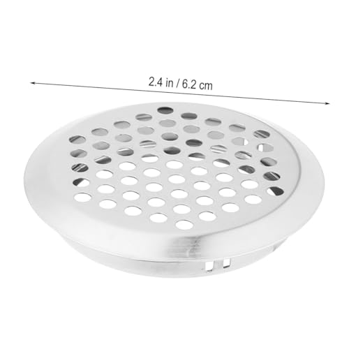 ARTIBETTER 10 Stück Teiliges Edelstahl Lüftungsgitter Rundes Mesh mit Rostfrei für Garderobe Schuhschrank und Schrank zur Verbesserten Luftzirkulation von Artibetter