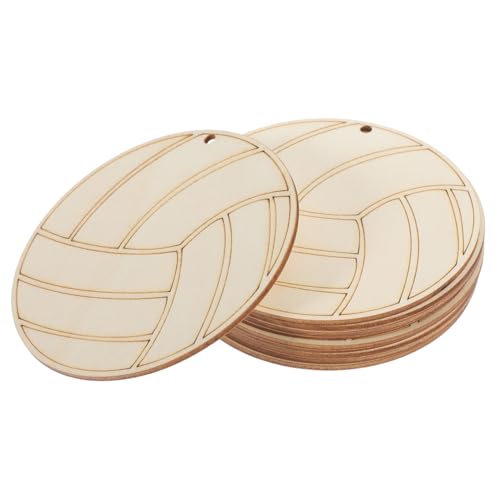 ARTIBETTER 10 Stück Unbemalte Holzscheiben Volleyballform DIY Holzplättchen für Glatte Oberfläche Vielseitig Bemalbar Kreative Bastelidee für Kinderförderung und Dekoration ARTIBETTER 10 Stück Unbemalte Holzscheiben Volleyballform DIY Holzplättchen für Glatte Oberfläche Vielseitig Bemalbar Kreative Bastelidee für Kinderförderung und Dekoration von Artibetter