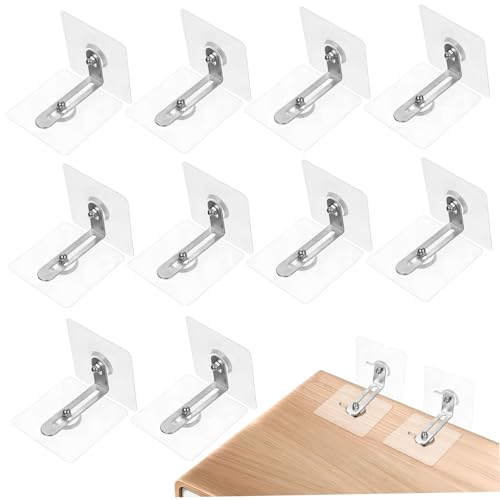 ARTIBETTER 12 Stück Möbel Kippschutz Selbstklebende Möbelanker für Schränke und Verstellbare Sicherheitshaken zur Wandbefestigung Robust und Installieren ARTIBETTER 12 Stück Möbel Kippschutz Selbstklebende Möbelanker für Schränke und Verstellbare Sicherheitshaken zur Wandbefestigung Robust und Installieren von Artibetter