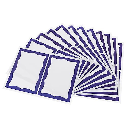 ARTIBETTER 160 Stück Selbstklebende Namensschilder Weiße mit Blauen Rändern für Schule Büro und Zuhause Einfache Anwendung für Flaschen Ordner und Kleidung Langlebiges Papiermaterial ARTIBETTER 160 Stück Selbstklebende Namensschilder Weiße mit Blauen Rändern für Schule Büro und Zuhause Einfache Anwendung für Flaschen Ordner und Kleidung Langlebiges Papiermaterial von Artibetter