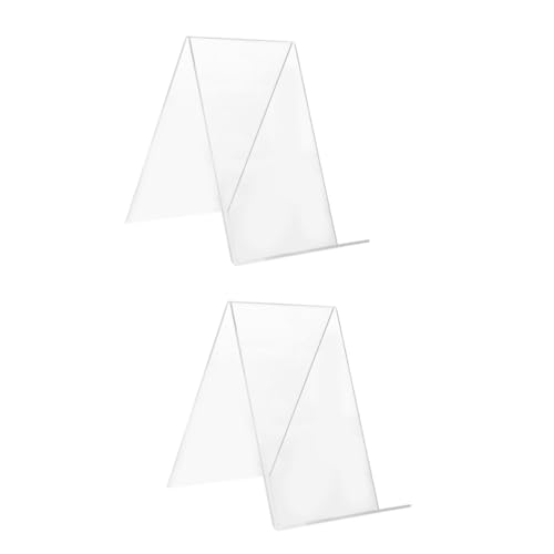 ARTIBETTER 2 Stck. Acryl Buchdisplayständer Transparente Buchhalter für Schreibtisch Format Robuster und Praktischer Buchhalter für Büro Bibliothek und Zuhause Einfach zu Bedienen und von Artibetter