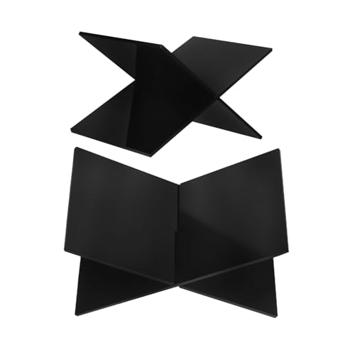 ARTIBETTER 2 Stück Acryl Buchständer Schwarz Offenes Bücherregal Display Rack Moderner Tisch Bücherhalter Organizer für Zeitschriften Kochbücher und Lehrbücher im Büro und Wohnzimmer ARTIBETTER 2 Stück Acryl Buchständer Schwarz Offenes Bücherregal Display Rack Moderner Tisch Bücherhalter Organizer für Zeitschriften Kochbücher und Lehrbücher im Büro und Wohnzimmer von Artibetter