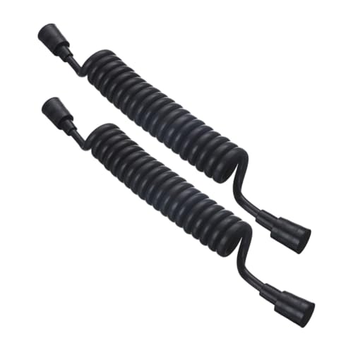 ARTIBETTER 2 Stück Flexibler Duschschlauch Schwarz Dehnbar Druck Hitzebeständig Rostfreier Brauseschlauch mit Selbstabdichtung für Badewanne und Handbrause Praktischer Badezimmer von Artibetter