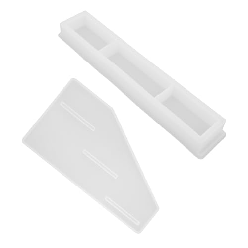 ARTIBETTER 2 Stück Kristall Epoxidform Zahlenformen Innenmodellierung Lippenstift Rack Form Silikonformen Halter Silikonform Gussformen Epoxid Silikon Display Tablett Form von Artibetter