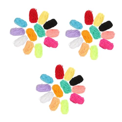 ARTIBETTER 3 Sätze Bunten Acrylgarnen für Diy Strickprojekte Farben Schere und Nadel für Kindergarten und Zuhause Pilling Weich und Langlebig Zufällige Farbe von Artibetter