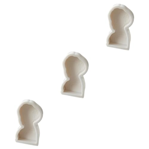 ARTIBETTER 3 Stück Keksform Handgemachte Seifenform DIY Zubehör Kuchendekorationsform Silikonkerzenform Portraitform Seifenherstellungsform Backform Seifenform Silikonkeksform von Artibetter