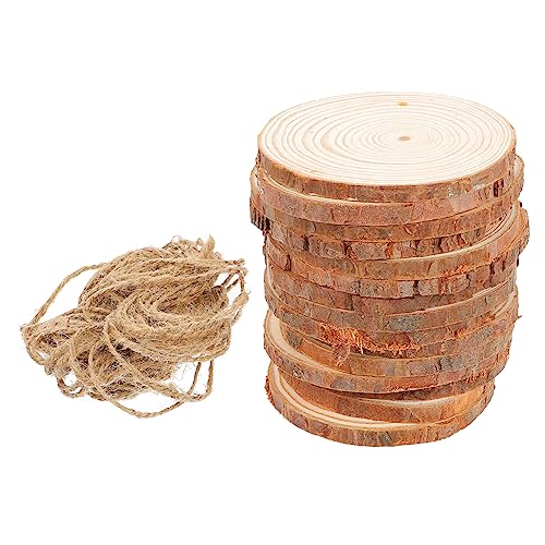 ARTIBETTER 30 Stück Teiliges DIY Holzscheiben Natürliche Holzrinde Weihnachtsbaum Dekoration Bastelmaterialien für Christbaumschmuck Kreative Weihnachtsdeko und Handwerksprojekte von Artibetter