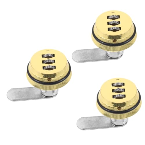 Artibetter 3stücke Schrank-schloss Mit Kombination Metall-coded Schloss Für Schränke Und Aktenschränke Sicher Langlebig Und Installieren Für Aufbewahrung Von Wertsachen Und Persönlichen von Artibetter