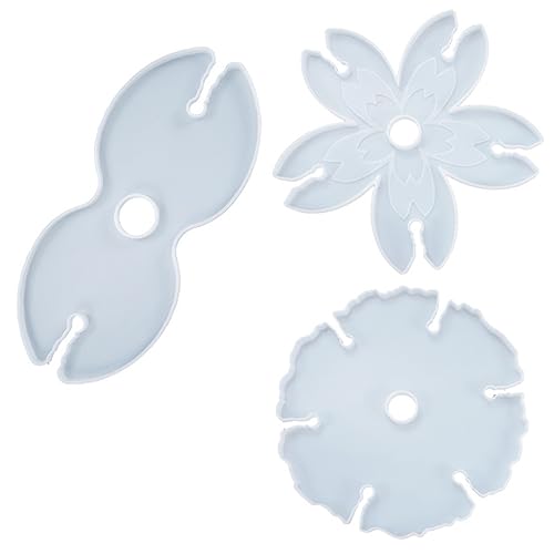 ARTIBETTER 3Stücke Weinhalter Silikonform DIY Untersetzer und Weinregal Flexible Epoxidharz Form für Designs Wiederverwendbar und Leicht zu Entformen von Artibetter