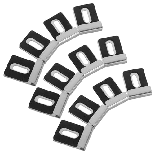 ARTIBETTER 4 Satz Teiliges Spiegelhalter Edelstahl Quadratische Glas-clips für Wandmontage Rostfrei Langlebig Rutschfest Einfache Installation Wandspiegel Befestigung für Bad und Gewerbe von Artibetter