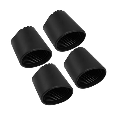 ARTIBETTER 4 Stück Rutschfeste Leiterfußabdeckungen aus Langlebigem Gummi Rund Schutzmatten für Alu Teleskopleitern Bodenschoner und Rutschfeste Füße Einfache Montage ohne Kleber Stabiler von Artibetter