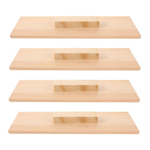 ARTIBETTER 4 Stück Teiliges Rechteckiges Seifenform Holzdeckel Staubdichtes Universalzubehör für Seifenherstellung Einfacher Austausch Stabiler Griff für Kalte Seifenreifung von Artibetter