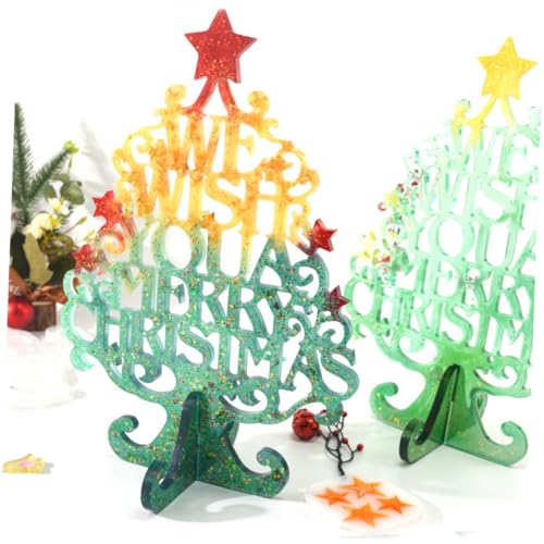 ARTIBETTER 4 Stück Teiliges Weihnachtsglocken Silikonform Flexible DIY Epoxidharz Mold für Christbaumschmuck Langlebige Xmas Handwerksform für Weihnachtsdeko und Kreative Bastelprojekte von Artibetter