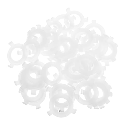 ARTIBETTER 50 Stück Lampenschirm Adapter Ringe Kunststoff Weiß Lampenfassung Reduzierring für Tischlampen Deckenleuchten DIY Lampenreparatur und Beleuchtung von Artibetter