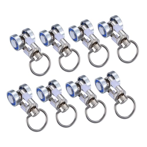 ARTIBETTER 8 Stück Teiliges Metall achslager rollenset Vorhangschienen Gleiträder Geräuschlos Langlebig Hohe Stabilität Einfache Montage für Gardinen und Vorhänge Wohnzimmer Schlafzimmer von Artibetter