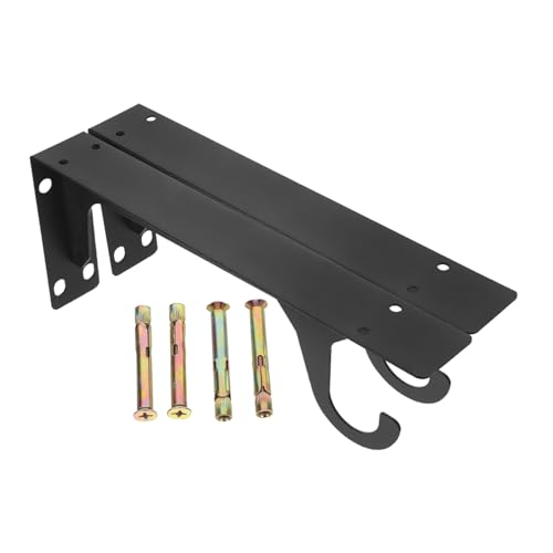 ARTIBETTER Dreieckige Stütze Schrankhalterung wardrobe rail bracket Wandregalhalterung aus Metall Kleiderstangenhalterung aus Metall wandmontierte Regalhalterung kaltgewalzter Stahl Schwarz von Artibetter